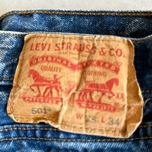 Men’s 501 acid washed jeans